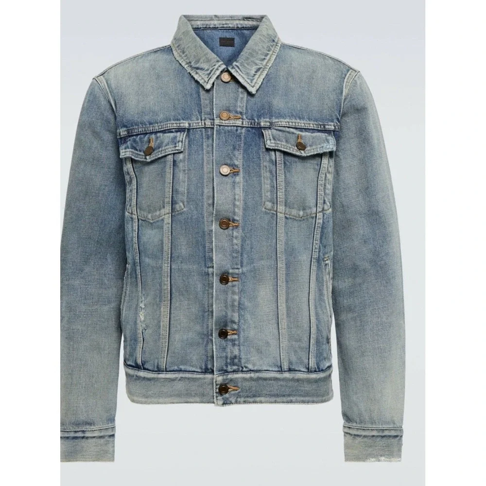 Saint Laurent - Melrose denim jacket In Blue Wash Denim. NWT Size 50 Large‎